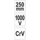 SZCZYPCE HYDRAULICZNE NASTAWNE 250MM VDE -zdjęcie numer 4