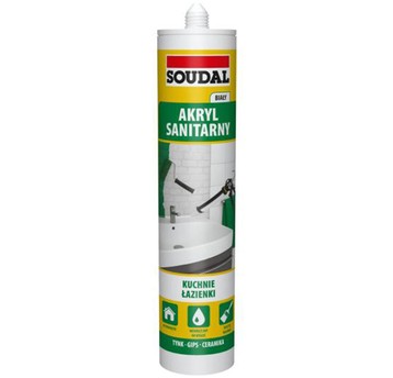 Akryl biały sanitarny 280ml SOUDAL (15)