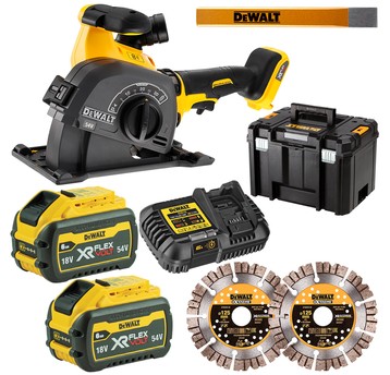 Bruzdownica 54V 125mm 2x6Ah TSTAK BL FLEX DEWALT