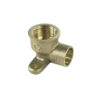 Cu kolano BRĄZ z uchwytami 15*1/2"