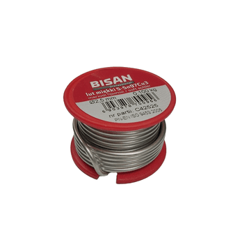 Cyna 100g FI 2,5mm do miedzi Sn97Cu3 BISAN
