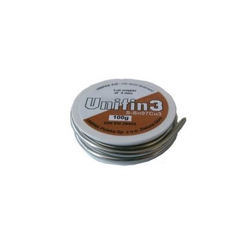 Cyna 100g FI 3,0mm do miedzi Sn97Cu3 BISAN