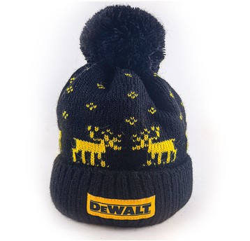 Czapka ocieplana czarna DeWALT