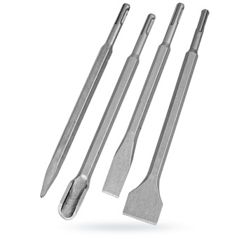 Dłuta z uchwytem SDS plus kpl. 4cz SILVER
