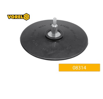 Euro dysk 125mm gumowy z trzpieniem (bez rzepu)
