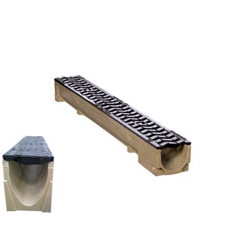 Kanał 1m POLIMEROBET żeliw D400 H=245mm Optima 150