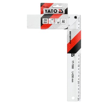 Kątownik aluminiowy 250 mm YATO