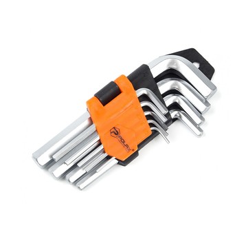 Klucze hex 9cz 1,5-10mm CrV krótkie