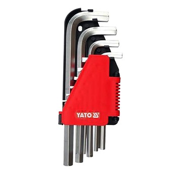 Klucze imbusowe hex 2-12 mm, 10 szt. YATO