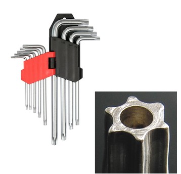 Klucze TORX 9cz T10-T50 długie YATO