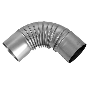 Kolano parnikowe fi 180mm czarne (1 sztuka)