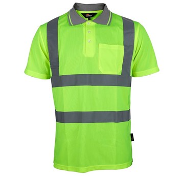 Koszulka POLO XL żółta z odblaskami BETA