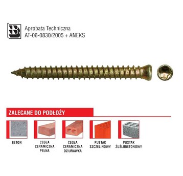 Łącznik ościeżnicy wkręt 7,5x202mm