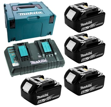 Ładowarka DC18RD +4aku BL1850B 5Ah MAKPAC 3 MAKITA