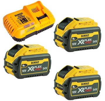Ładowarka DCB118 + 3x DCB547 9Ah DeWalt FlexVolt