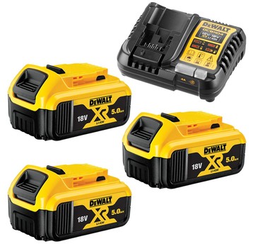 Ładowarka uniwersal DCB1104+ 3x DCB184 5Ah DeWalt