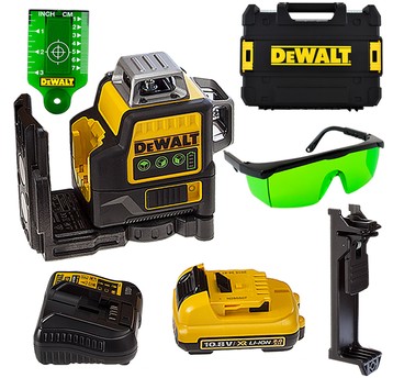 Laser krzyżowy DCE089D1G DeWalt +statyw DE0881T