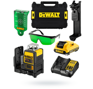 Laser liniowy 10,8V 2-wiązki zielone DeWalt