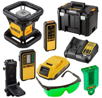 Laser obrotowy zielony 600m 18V 1x2Ah DeWalt