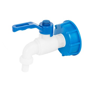 Nakrętka IBC S60x6 z kranem GZ 1/2" plastik