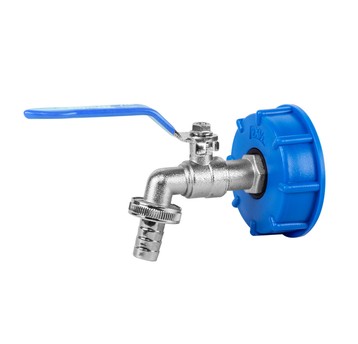 Nakrętka IBC S60x6 z kranem GZ 3/4" metal