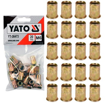 NITONAKRĘTKI STALOWE M 6, 20SZT