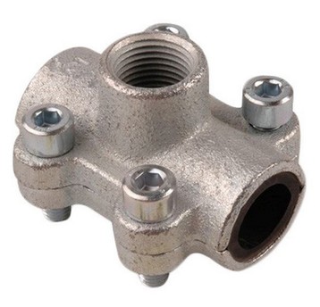 Obejma naprawcza 3/4" z odejściem 1/2" GEBO ANB