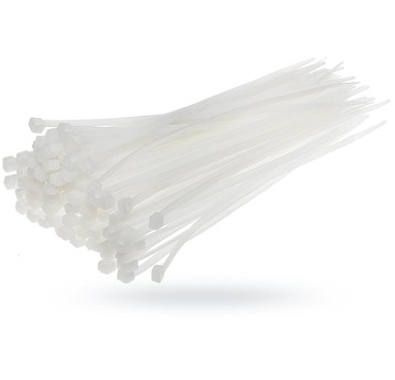 Opaski plastikowe 400x4,8 op 100szt białe