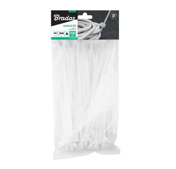 Opaski plastikowe 810x9,0 op 100szt białe (10)
