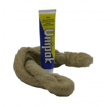 Pasta do gwintów 65g tubka + pakuły 100g UNIPAK
