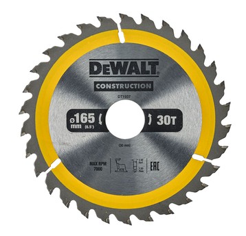 Piła tarczowa 165x30z x30 z widią DeWalt
