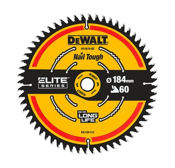 Piła tarczowa 184x60z x16 z widią ELITE DeWALT