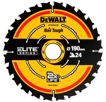 Piła tarczowa 190x24z x30 z widią ELITE DeWALT