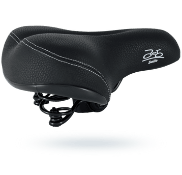 Siodło na sprężynach JET Selle 2695 czarne z nitką