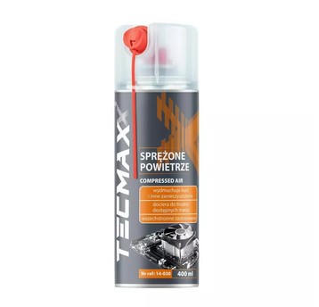 Sprężone powietrze 400ml + słomka TECMAXX