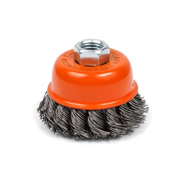 Szczotka doczołowa fi 65mm drut splatany M14