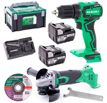 Szlifierka G18DSL2 18V 125+ wkrętarka DV18DD 2x5Ah