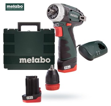 Wkrętarka 12V 2x2Ah PowerMaxx BS Quick Metabo