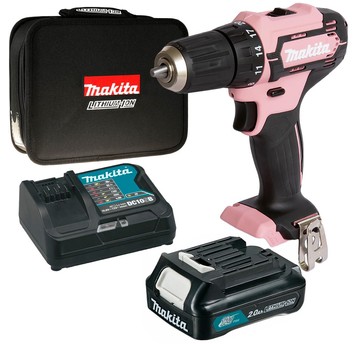 Wkrętarka 12V 30Nm CXT 1x2Ah torba MAKITA różowa