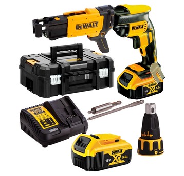 Wkrętarka 18V 2x5Ah bezszczotk do płyt G-K DEWALT