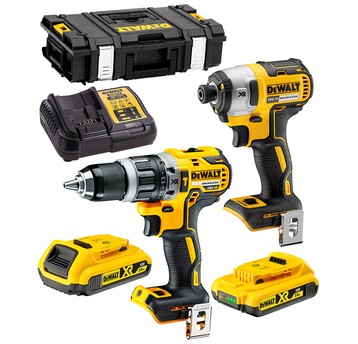 Wkrętarka DCD796+zakręt DCF887 2x2Ah DS150 DEWALT