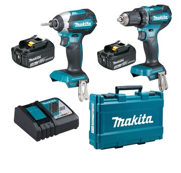 Wkrętarka DDF485 2x3Ah + zakrętarka DTD153 MAKITA