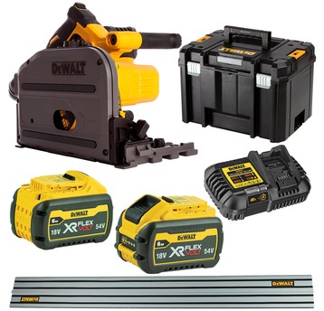 Zagłębiarka FlexVolt 54V 2x6Ah+ DWS5022 szyna 1,5m