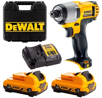Zakrętarka udarowa 10,8V 2x2Ah 107Nm DeWALT