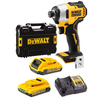Zakrętarka udarowa 18V 2x2Ah 190Nm DeWALT