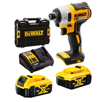 Zakrętarka udarowa 18V 2x5Ah 170Nm BL Tstak DeWALT