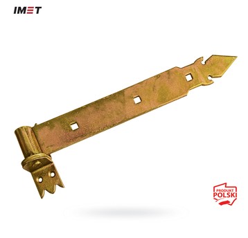 Zawias pasowy L-600x45x4mm ocynk zaczep drewno MG