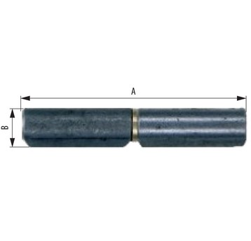 Zawias toczony fi 14x100mm GJM (opk=24)