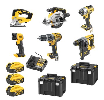 Zestaw COMBO 6 narzędzi akumulatorowych DeWalt