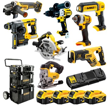 Zestaw COMBO 8 narzędzi akumulatorowych DeWalt